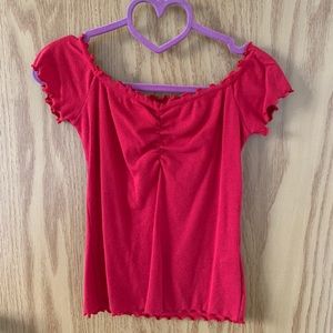 3/$15 Hollister // Ribbed Off Shoulder Top